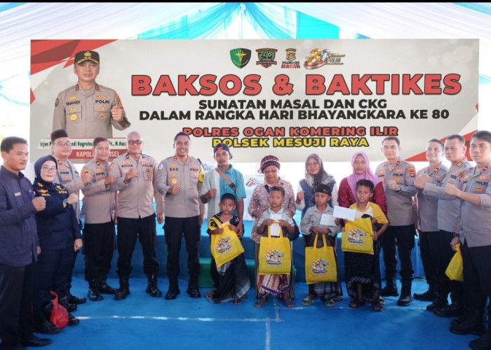 Ratusan Warga Serbu Mapolsek Mesuji Raya, Sunatan Massal dan Cek Kesehatan Gratis Jadi Magnet
