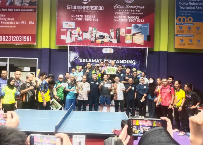 Liga Tenis Meja Palembang Seri II 2026 Digelar di Pusri, 28 Tim Bersaing