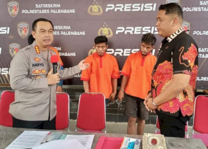 Timah Panas Polisi Tembus Kaki 2 Sekawan Begal yang Sudah 3 Kali Beraksi di Palembang