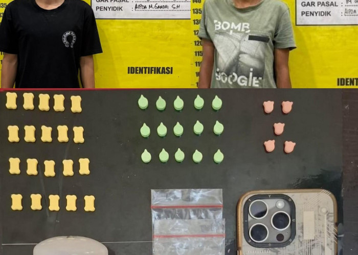 24 Jam Polisi di Palembang Tangkap 2 Pengedar Ineks di Lokasi Berbeda, BB Disamarkan Bolam dan Kotak Rokok  