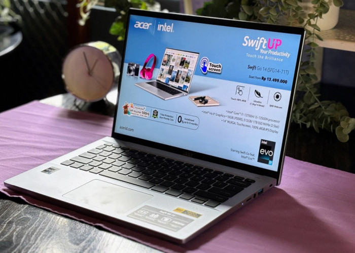 Spesifikasi Acer Swift Go 14 Touchscreen, Laptop dengan Prosesor Core i5 Gen 13 H Series