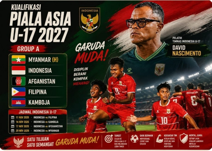 CEK Rekor Timnas Indonesia U-17 Lawan Penghuni Grup A, Kualifikasi Menuju Piala Asia U17 di Uzbekistan 2027
