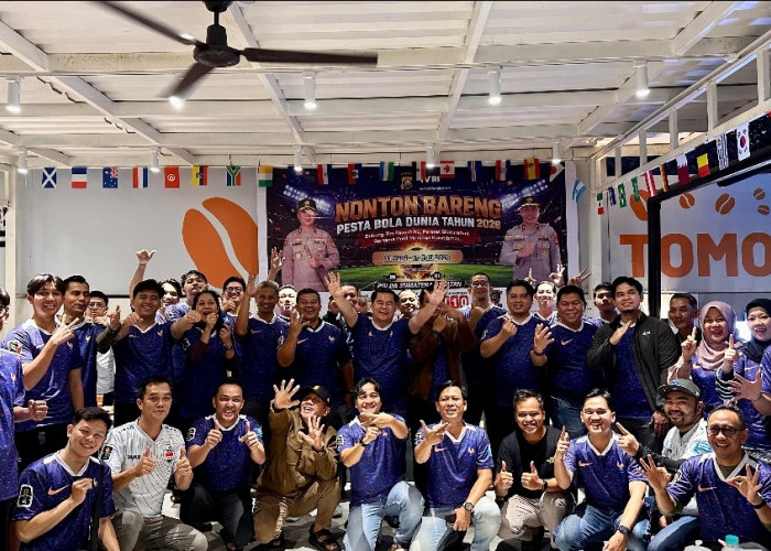 Dirreskrimsus Polda Sumsel Satukan Instansi dan Mitra Strategis Lewat Nobar Piala Dunia 2026