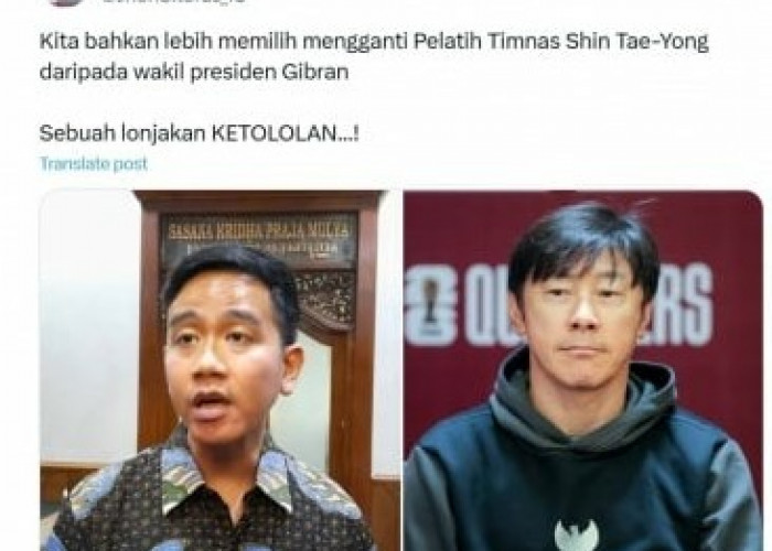 Shin Tae-yong Dipecat PSSI, Publik Gaduh di Media Sosial Salahkan Wapres Gibran, Nah Loh!