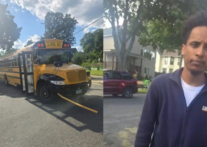 Detik-Detik Pemuda Muslim AS Terjang Bus Sekolah Tak Terkendali, 19 Siswa Berhasil Diselamatkan