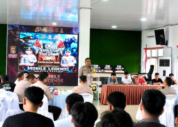 Turnamen E-Sport Mobile Legends Road to Kapolri Cup 2026 Polres OKI 32 Tim Bertarung