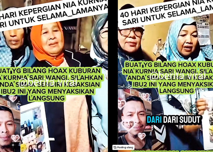 MasyaAllah Makam Nia Kurnia Sari Harum, Emak-emak Ini Membuktikan Sampai Menangis