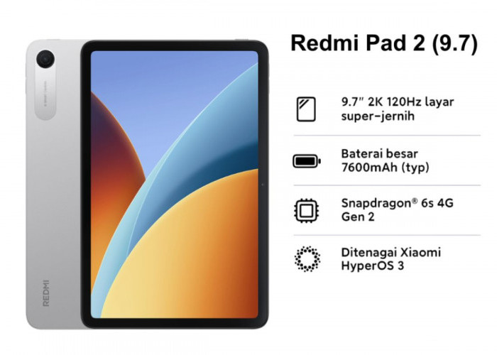 Redmi Pad 2 9.7 Inch: Tablet Ringkas dengan Layar 2K, Ini Spesifikasi Lengkapnya!