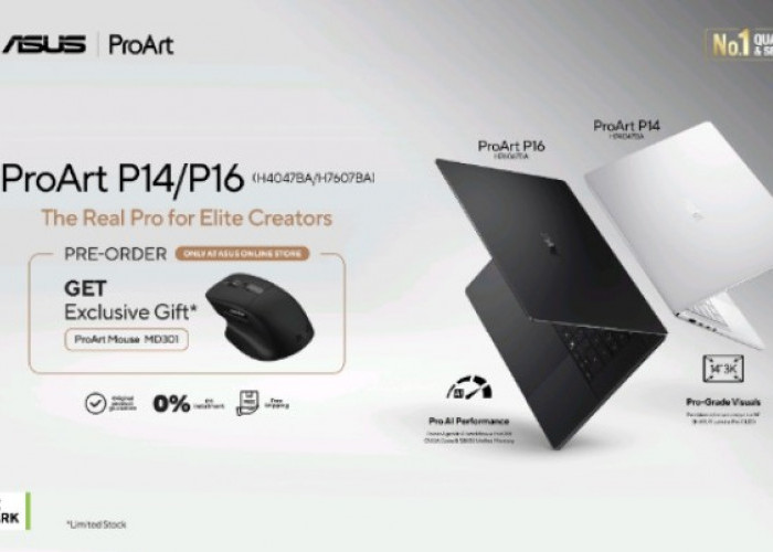 Country Manager ASUS Indonesia Ungkap Keunggulan ProArt P14 dan P16 Laptop Kreator Profesional dengan AI Lokal