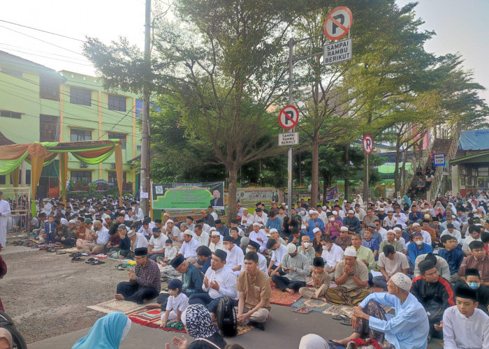 10.000 Jemaah Shalat Idul Adha 1444 H di Lapangan SD Muhammadiyah Palembang, Begini Suasananya