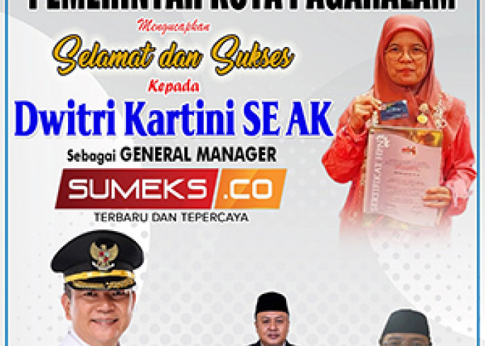 Pemkot Pagaralam Mengucapkan Selamat dan Sukses Kepada Dwitri Kartini Sebagai General Manager Sumeks.co