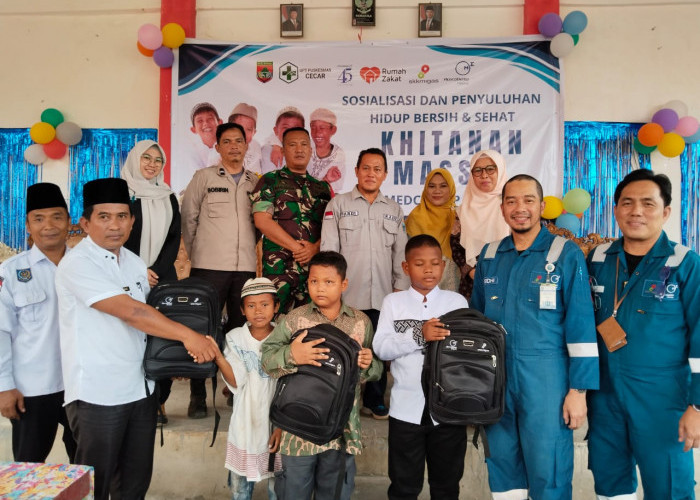 Peduli Kesehatan, Medco E&P Gelar Khitanan Massal di Desa Tri Mukti Kabupaten Musi Rawas
