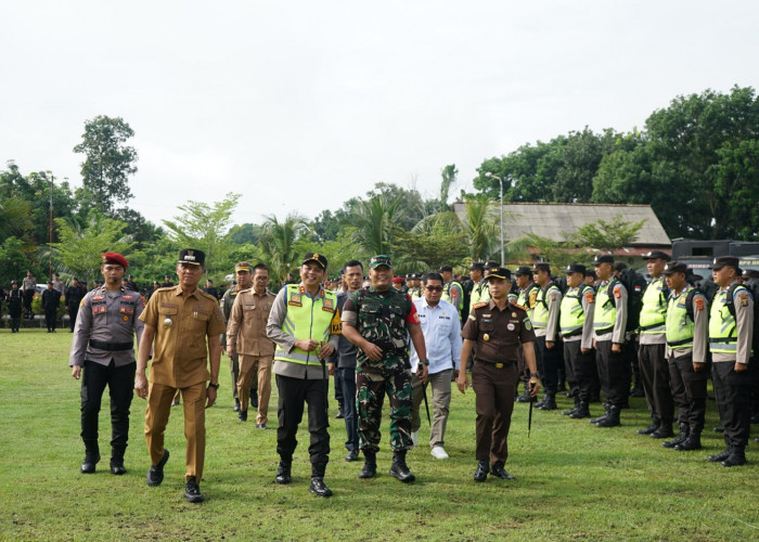 Siap Amankan Pilkada Serentak 2024, Polres OKI Gelar Apel Pergeseran Pasukan