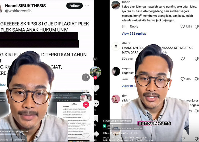 Naomi Skripsinya Diduga Diplagiat Mahasiswa di Palembang, Respon Netizen Aneh Menurut Dafnis Turorial Skripsi 