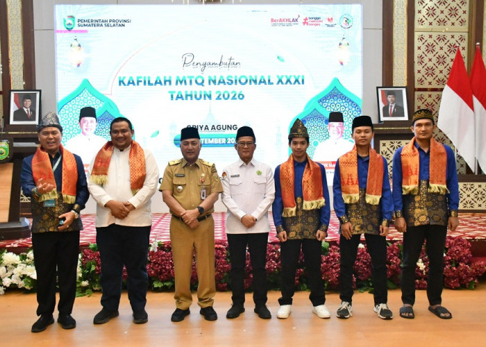 Tembus 6 Besar MTQ Nasional XXXI Tahun 2026, Duta Qur’an Sumsel Disambut Hangat di Griya Agung