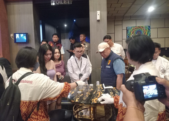 Satres Narkoba Polrestabes Palembang Razia 6 Lokasi THM, Urine Karyawan & Pengunjung Positif