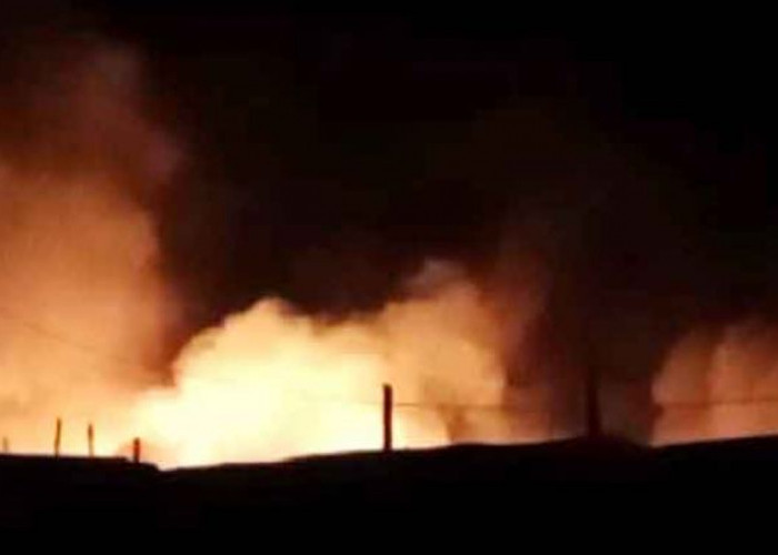 Terjadi Lagi, Tempat Penyulingan Minyak Terbakar di Bayung Lencir Muba, Lokasi Sudah Ditutup Saat Kena Razia 
