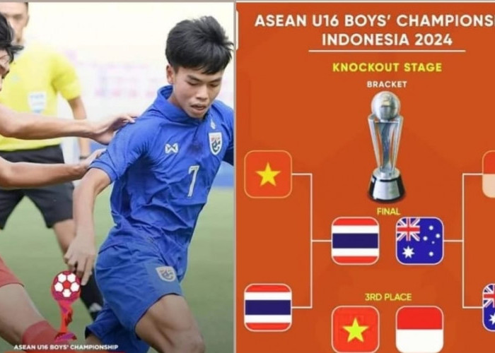 Indonesia Lawan Vietnam for Third Place, Australia Bertemu Thailand in Final ASEAN U-16 Boys Championship 2024