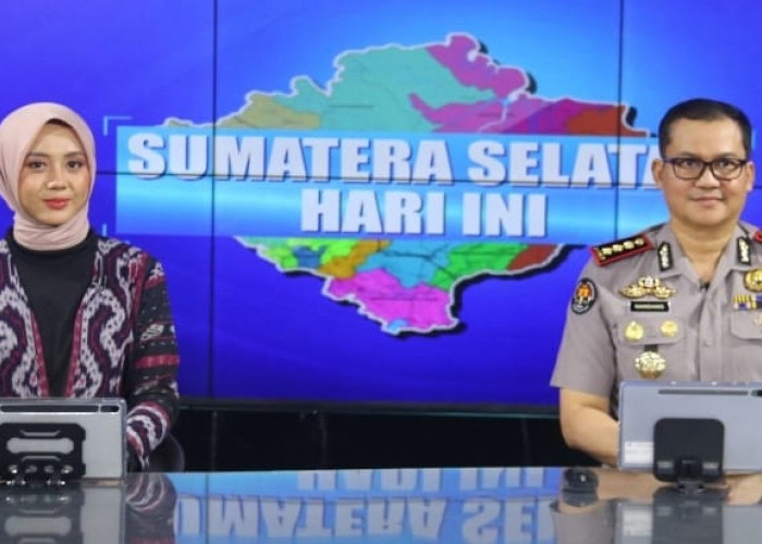 Pertama Kali Baca Berita di TVRI, Kabid Humas Polda Sumsel Meriahkan HUT ke-52