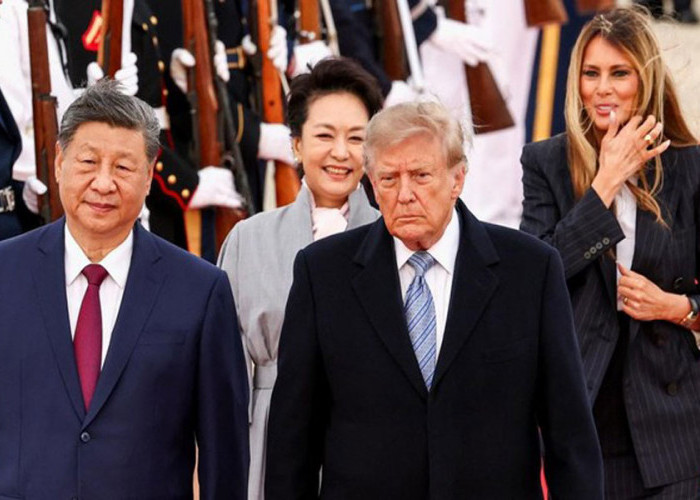Tepati Janji, Trump Sambut XI Jinping di Bandara, 2 Jet Tempur Melintas