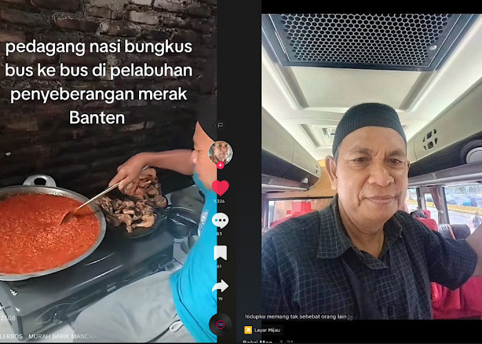 Pak Bakri Penjual Nasi Bungkus Viral di Pelabuhan Merak Banten yang Paling Dicari Penumpang Saat Mudik  