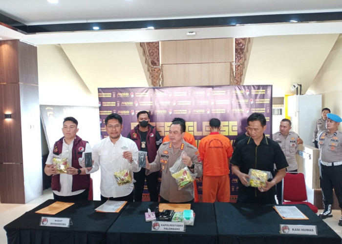 Menginap di Kamar Hotel 212 di Palembang, 2 Warga Aceh Kedapatan Bawa 4,1Kg Narkoba Jenis Sabu 