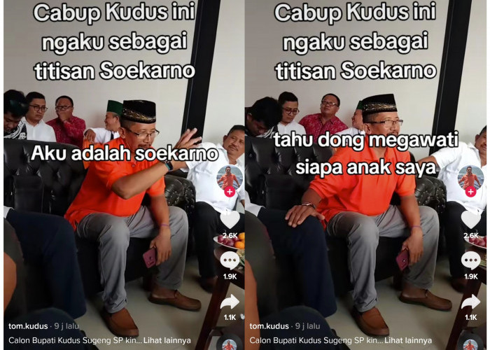 Heboh! Detik-Detik Cabup Kudus Ini Ngaku-Ngaku Titisan Soekarno, Sugeng: Prabowo Abang Saya!