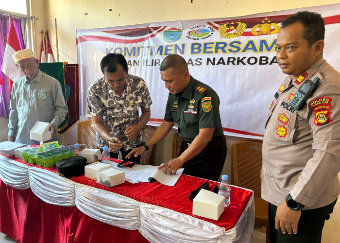 Wujudkan Ogan Ilir Bebas Narkoba dan Musik Remix Provokatif, Polsek & Forkopimcam Pemulutan Bikin Kesepakatan
