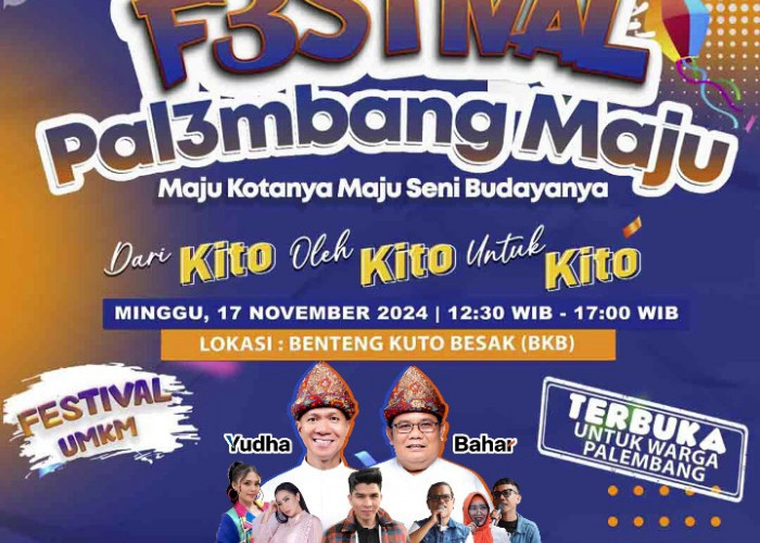 Kampanye Akbar, Yudha-Baharuddin Undang Bintang KDI dan Artis Ibu Kota di Festival Palembang Maju