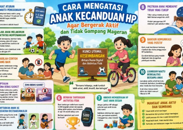 10 Cara Efektif Mengatasi Anak Kecanduan HP agar Lebih Aktif dan Tidak Mudah Mageran
