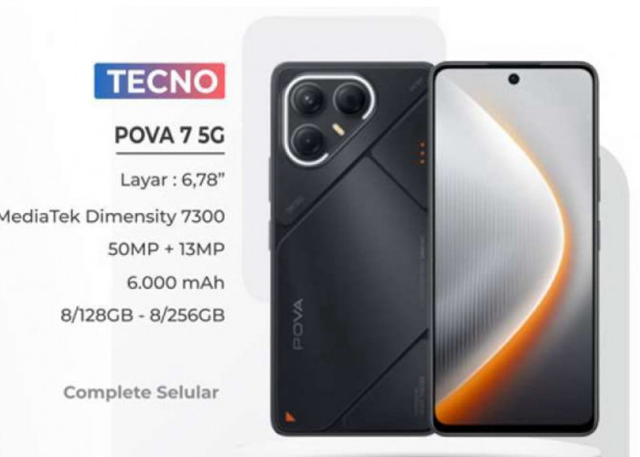 Tecno Pova 7 5G Jadi Pilihan HP Gacor, Performa Kencang dengan Layar Premium Harga Terjangkau