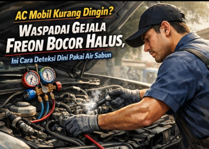 AC Mobil Kurang Dingin? Waspadai Gejala Freon Bocor Halus, Ini Cara Deteksi Dini Pakai Air Sabun