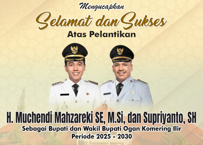 Bank Sumsel Babel Kayuagung Mengucapkan Selamat atas Pelantikan Muchendi dan Supriyanto