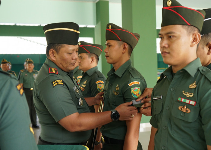 Hindari Pelanggaran, Pesan Dandim 0402/OKI kepada Puluhan Prajurit yang Naik Pangkat 