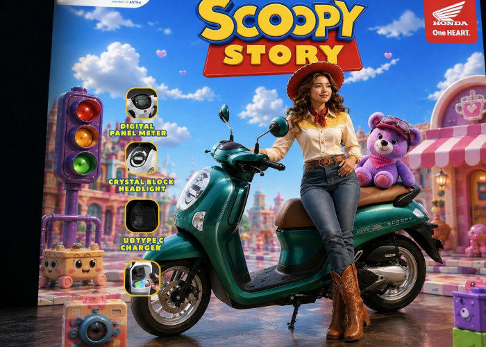Honda Scoopy Story Hadir dengan Tampilan Makin Stylish, Bawa Fitur Modern untuk Pengguna Muda