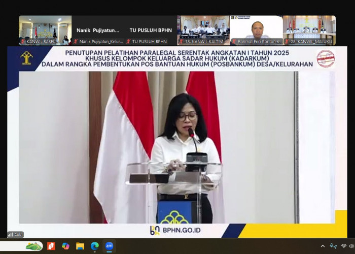 2.962 Peserta Ikuti Pelatihan Paralegal Nasional, Bangka Belitung Kirim 58 Delegasi