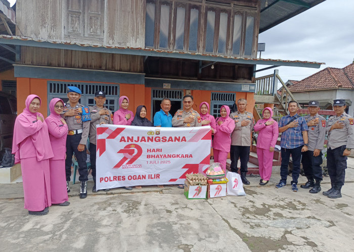 Hari Bhayangkara ke-79, Polsek Tanjung Batu Ogan Ilir Gelar Anjangsana ke Purnawirawan & Warakawuri Polri
