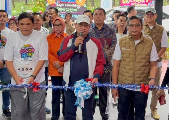 Bank Sumsel Babel Dorong UMKM Tumbuh Berlanjutan dengan CSR di Sembawa Color Run 2025