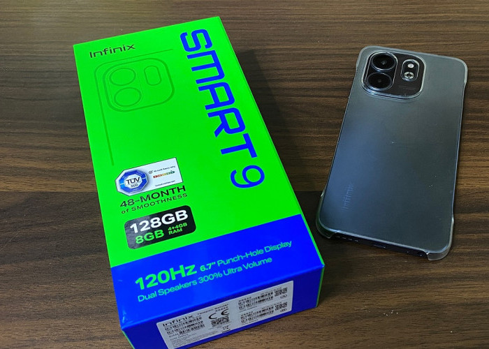 Infinix Smart 9 Dibekali Baterai 5.000mAh, Bisa Tahan 15 Jam Buat Chattingan