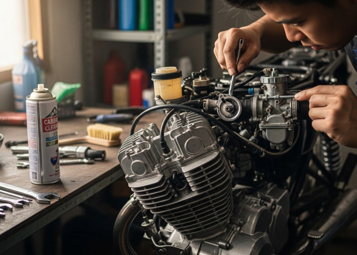 Tips Membersihkan Karburator dan Injeksi Motor Matic Sendiri, Tarikan Enteng Tanpa Bongkar Total