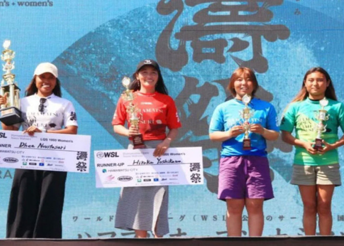 Dhea Natasya Torehkan Sejarah di WSL LQS 1000 Hamamatsu Open 2026