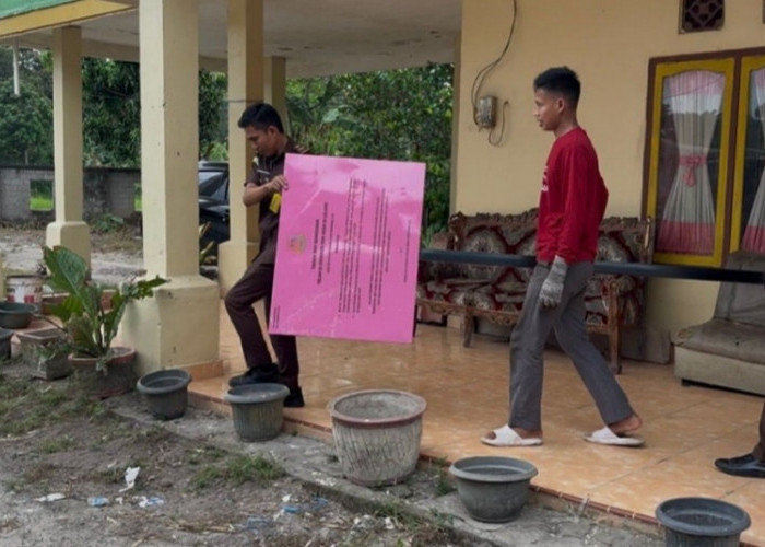 Aset Tanah dan Bangunan Terpidana Korupsi di Air Sugihan Disita Kejari OKI