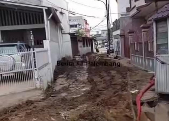 Rumah Warga di Dempo Palembang Terancam Longsor Diduga Imbas galian Proyek IPAL 