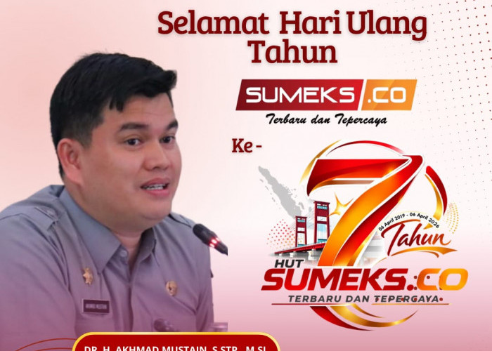 Kepala Dinas DLHK Kota Palembang Mengucapkan HUT ke-7 SUMEKSCO 2026
