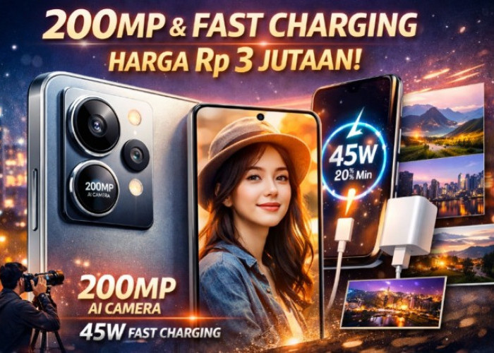 HP Kamera 200MP Harga Rp3 Jutaan Makin Menggoda, Ini Review Lengkap Fitur AI dan Fast Charging-nya!