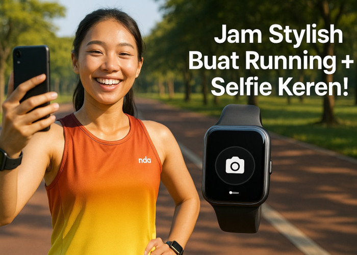 Smartwatch Ini Unggulkan Fitur Kamera Remote Shutter, Stylish Buat Running plus Selfie Memukau 