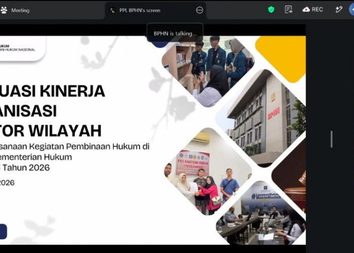 Kemenkum Babel Cetak Kinerja Nyaris Sempurna, Capaian Pembinaan Hukum Semester I 2026 Tembus 98,99 Persen