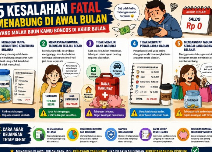 5 Kesalahan Fatal Menabung di Awal Bulan yang Justru Bikin Boncos di Akhir Bulan, Nomor 3 Sering Terjadi