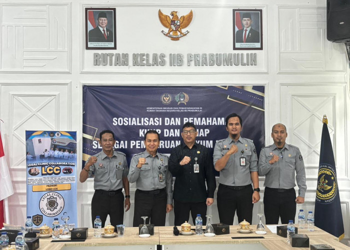 Perkuat Kapasitas Aparatur, Kanwil Kemenkum Sumsel Sosialisasikan KUHP Baru kepada Pegawai Rutan Prabumulih