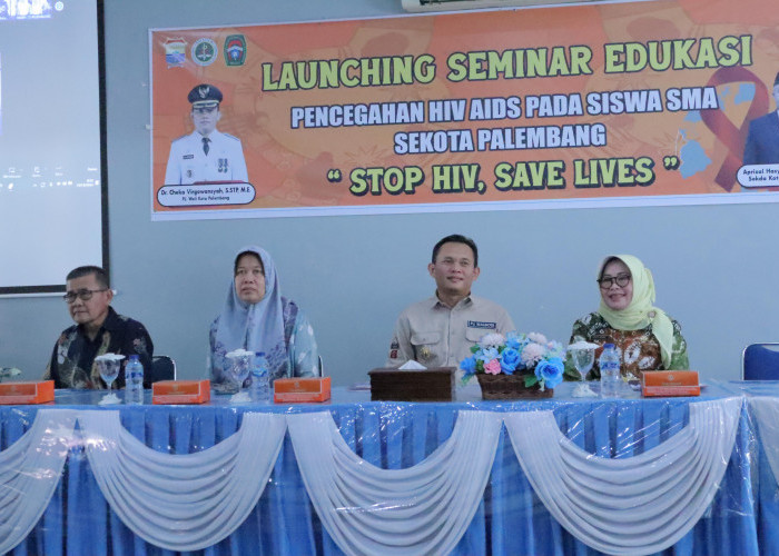 Pj Walikota Dukung Penuh Kegiatan Seminar Edukasi Pencegahan HIV AIDS Bagi Siswa SMA di Palembang